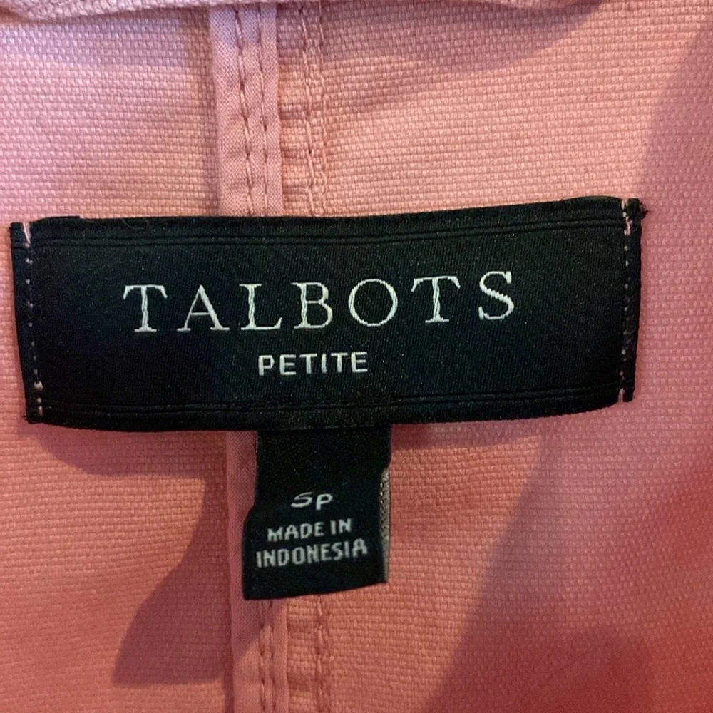 Talbots coral peach jacket size petite Small - Picture 4 of 4